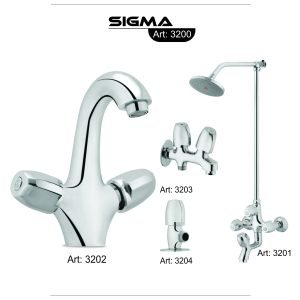 Sigma Bath Set By Star Asia Sanitary Fittings Code 3200